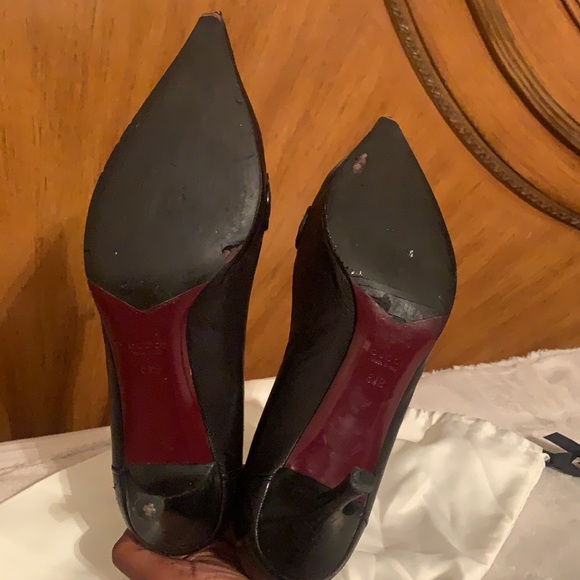 Vintage Gucci Black pumps with signature Red and Black Gucci Bow, size 8.5 - Picture 4 of 8